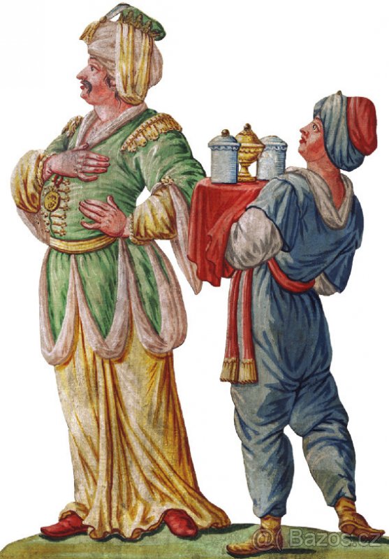 Historický vystřihovací papírový betlém z Turnova - J. Hauk