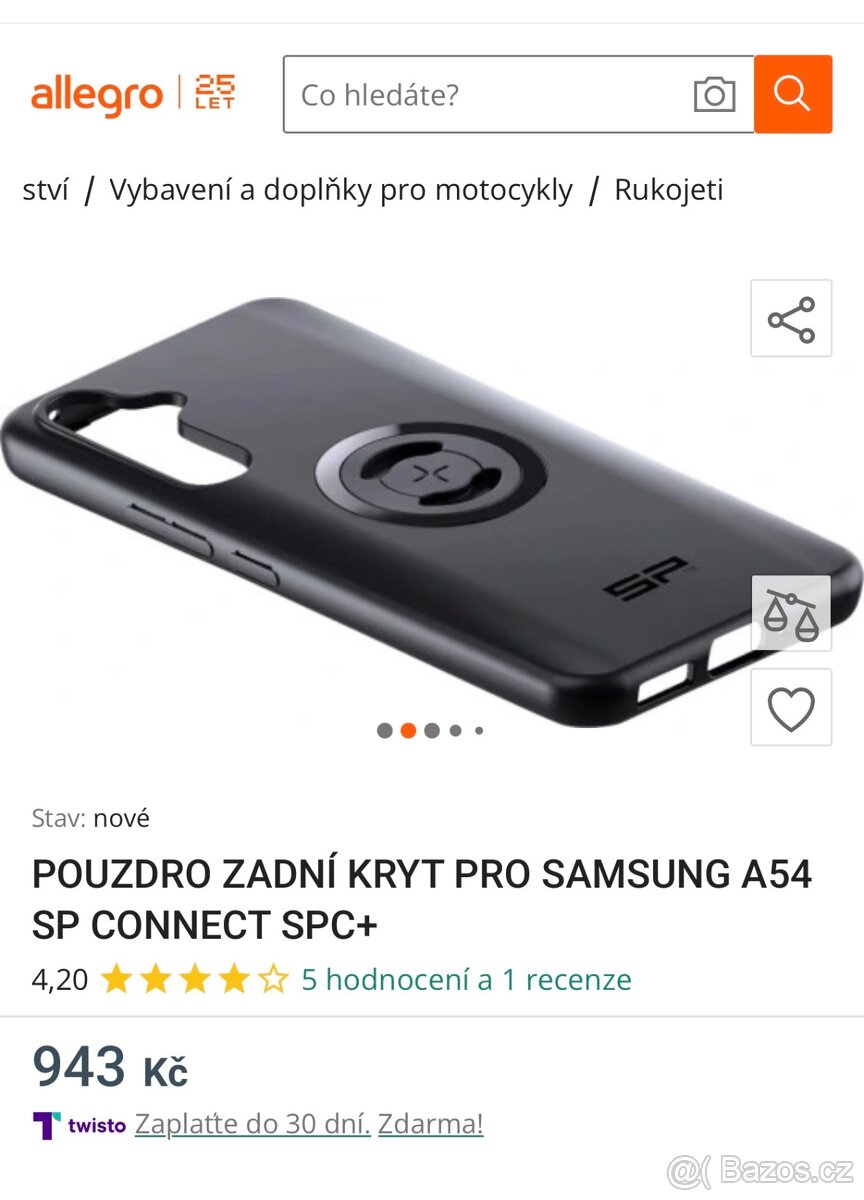 POUZDRO ZADNÍ KRYT PRO SAMSUNG A54 SP CONNECT SPC