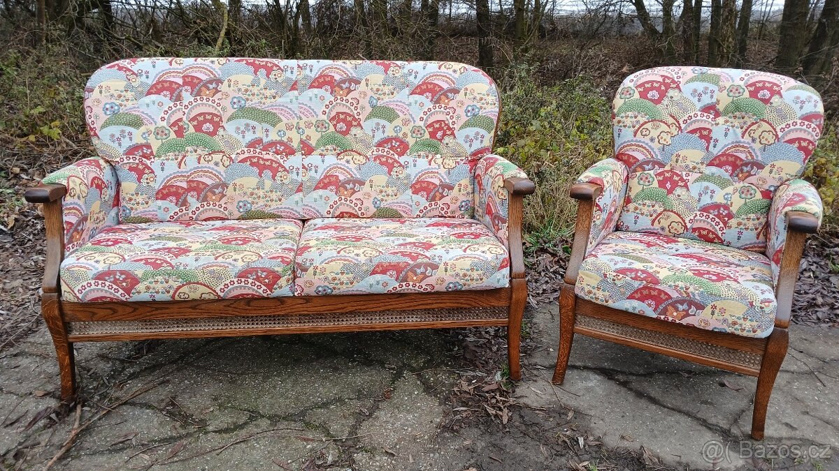 Masivní sedací souprava 2+1