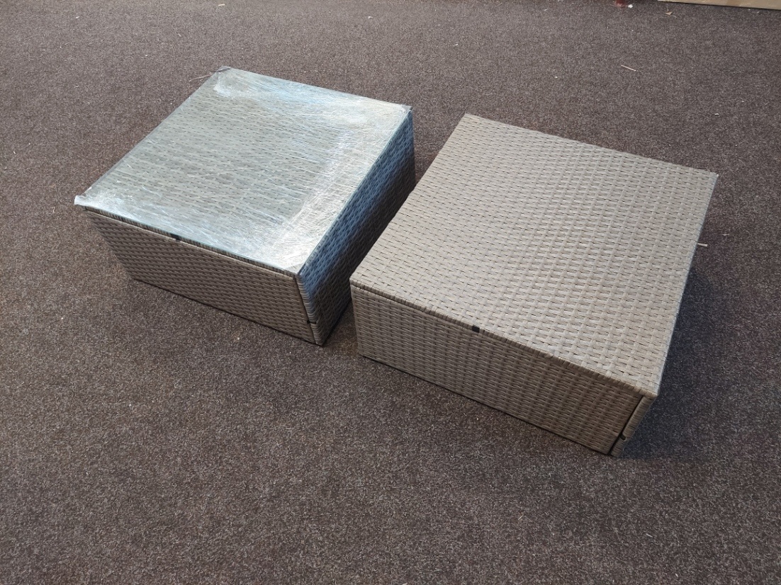 2x Zahradní stolek "Ratan"