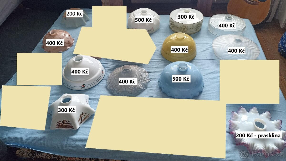 Prodám stínítka ke stahovacím lustrům