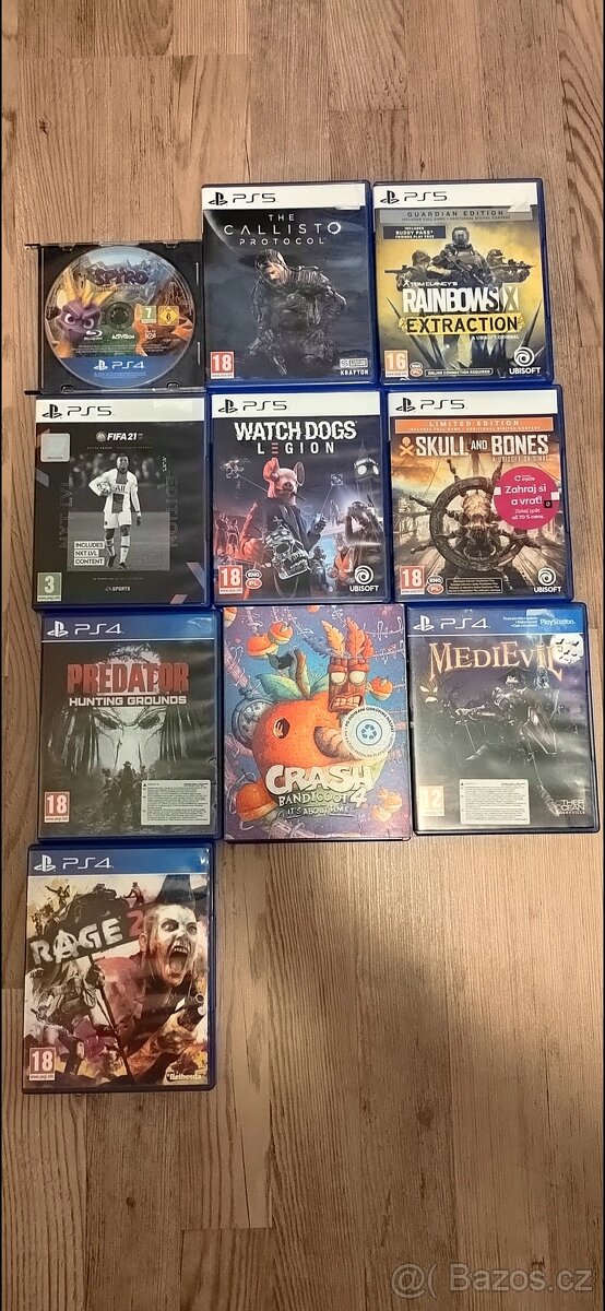 Hry na Playstation 5 a Playstation 4