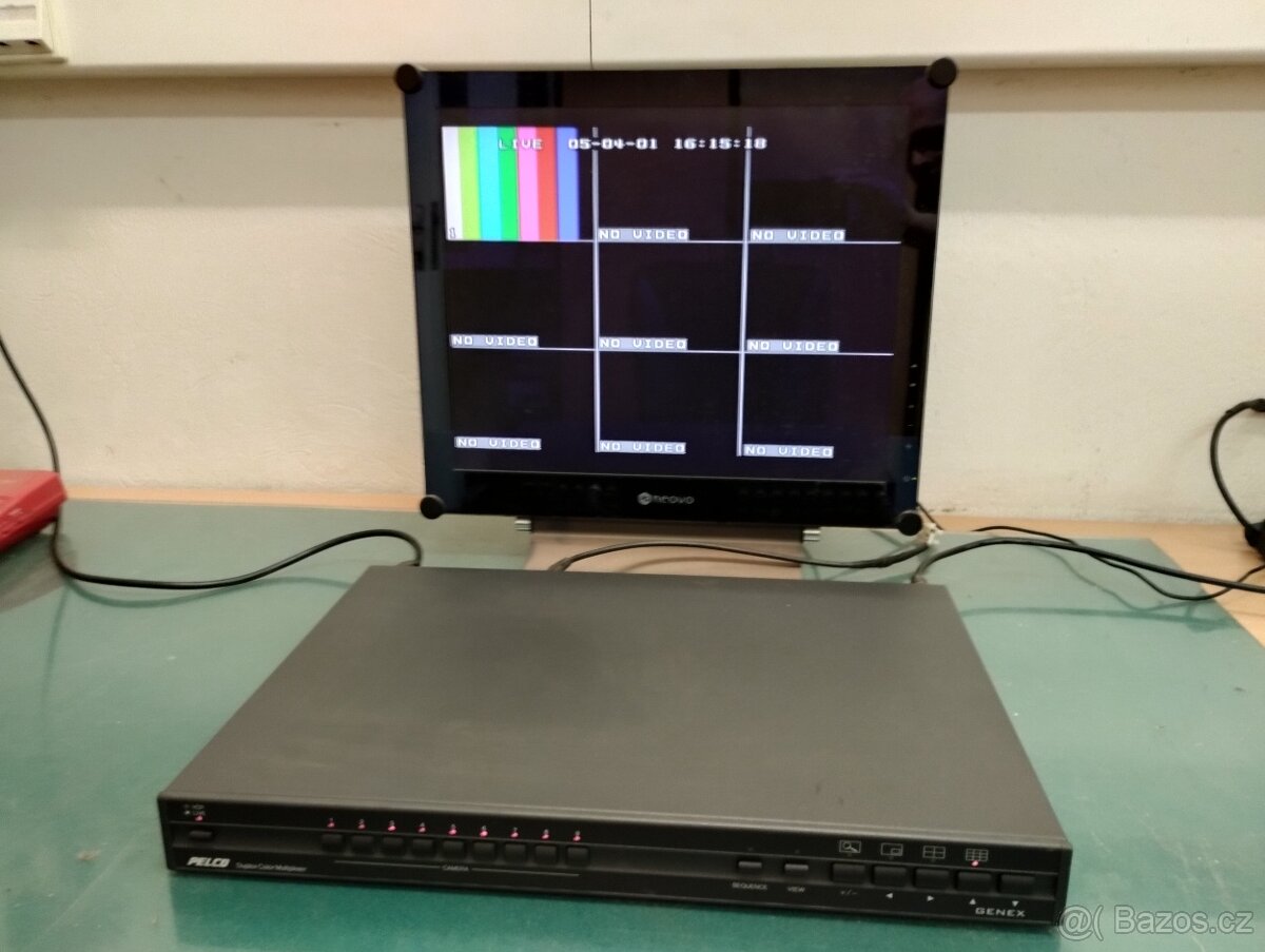 Pelco MX4009CD lze použít k odeslání video signálu až z 9 CC