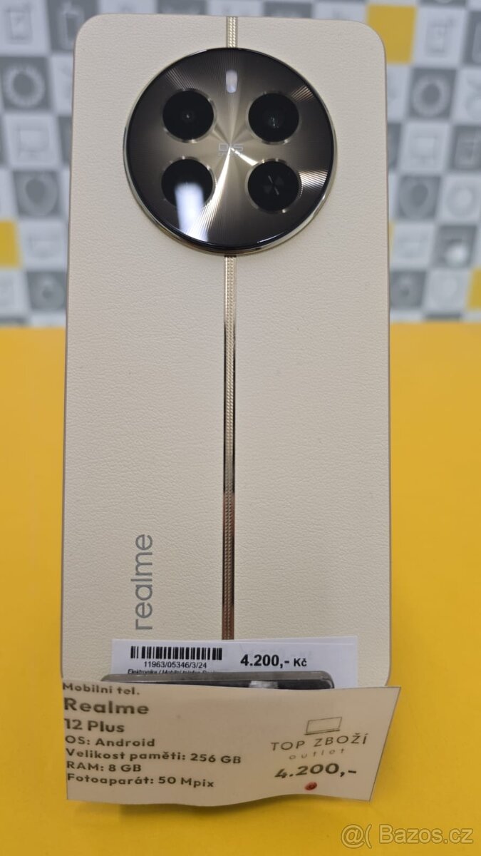 Realme 12 Plus, Nový 2 Roky záruka 8/256 GB