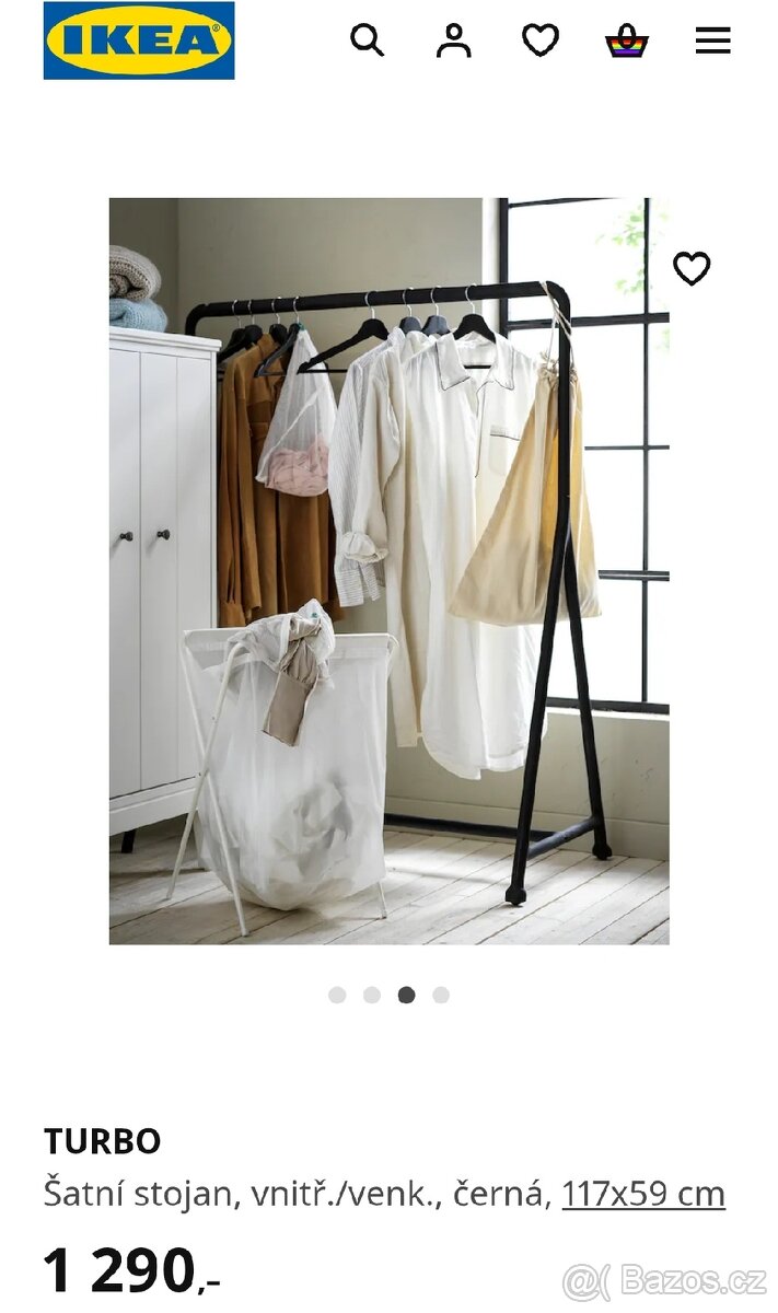 Šatní stojan IKEA TURBO štendr
