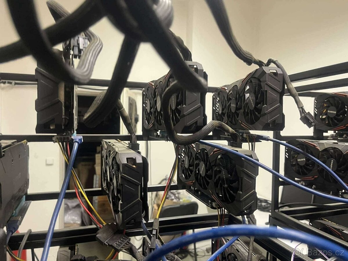Prodej grafických karet 1080ti a 1070ti z těžební farmy