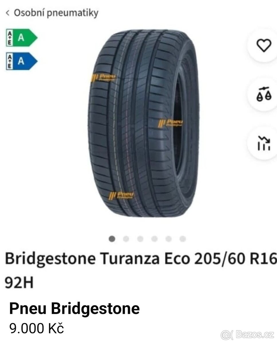 Bridgestone turanza eco 205/60 R16 92 H