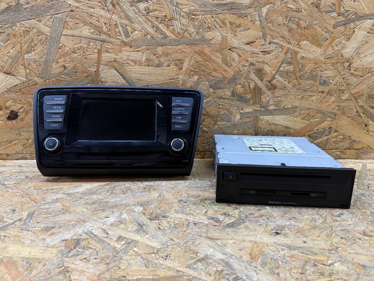 Autoradio Skoda Octavia 3 + jednotka s NAVIGACI