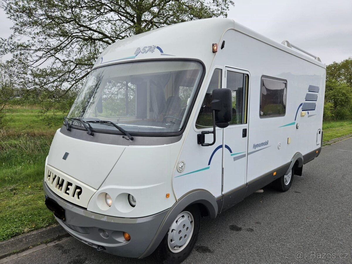 Hymer, Klimatizace, Francouzská postel. garáž