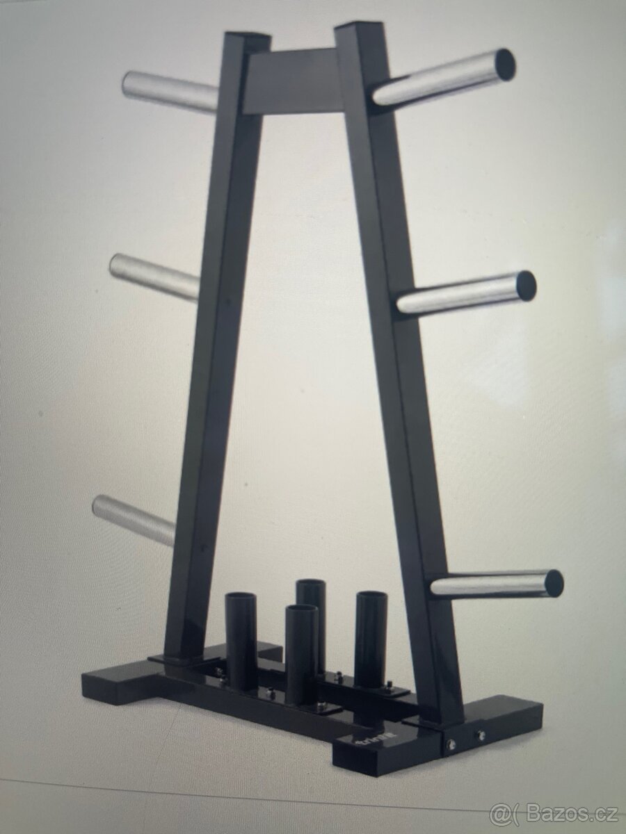 Stojan na olympijske kotouce a osy Trinfit Rack