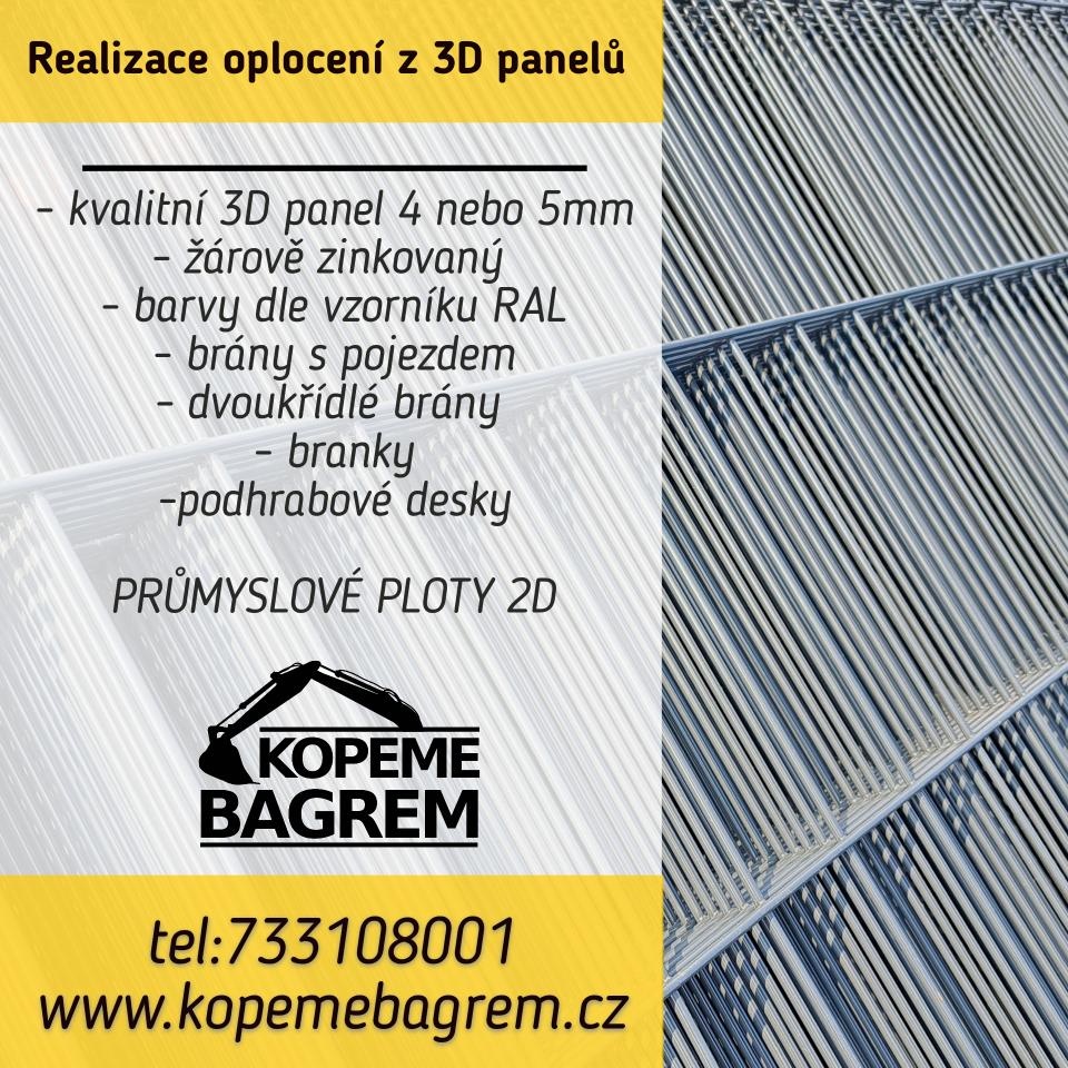 Prodej a realizace oplocení z 3D panelů - kompletní montáž .