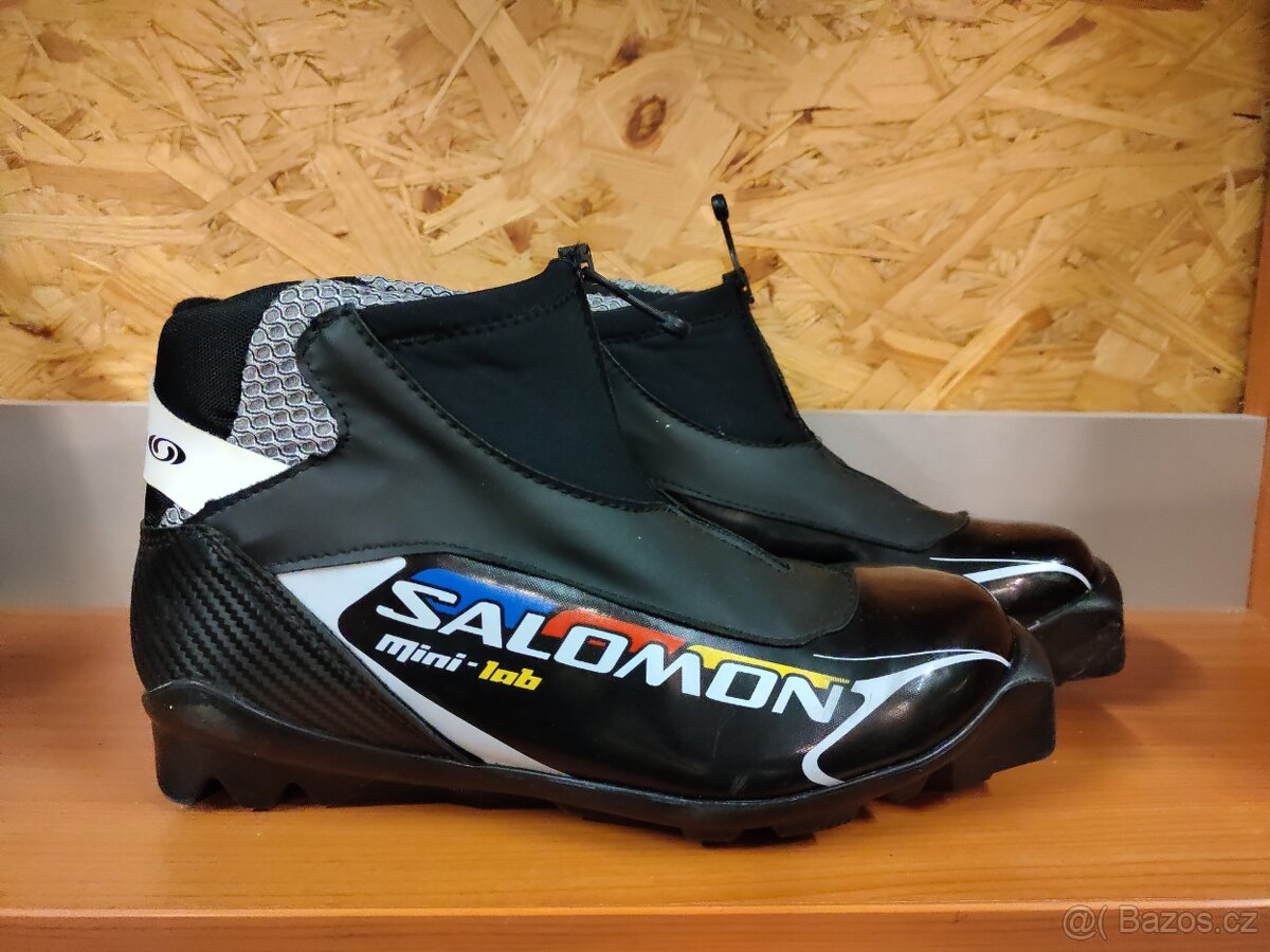 Boty na běžky SALOMON MINI-LAB vel. 36 na SNS stélka 23cm