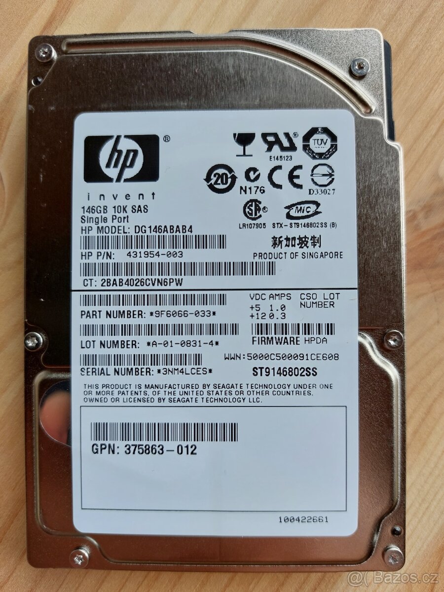 Serverový HDD HP 146GB