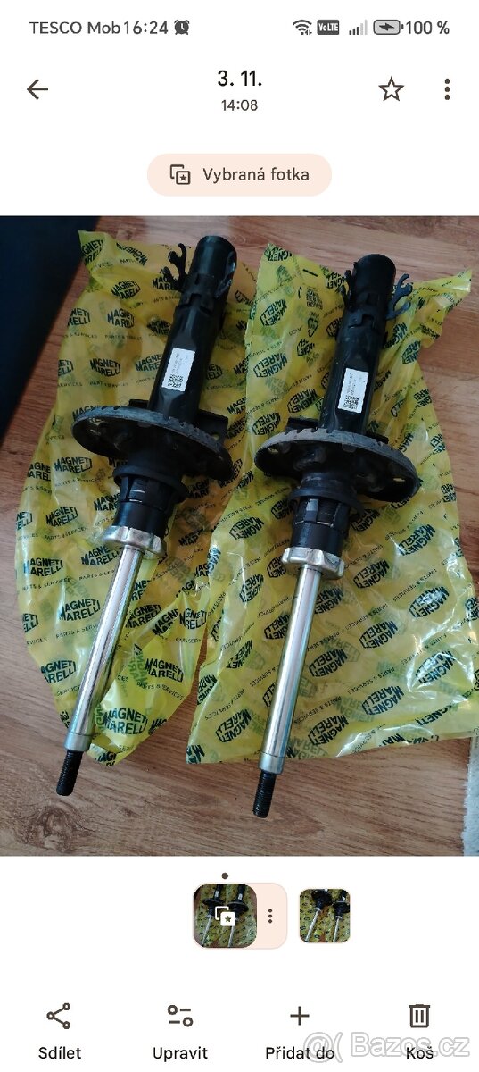 Tlumiče přední originál Škoda Fabia 3 Combi