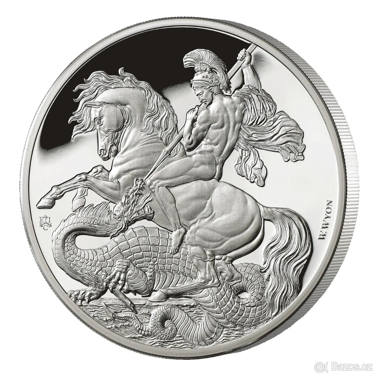 ST GEORGE AND THE DRAGON Stříbrná mince 1 Oz  1 libra 2023
