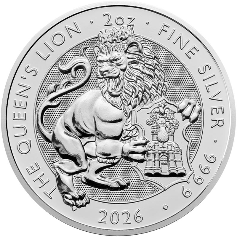 Stříbrná mince 2 Oz The Tudor Beasts Queens Lion 2026