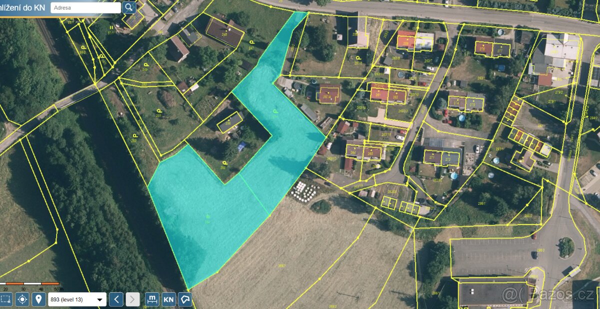 Prodej st. parcel 5.523 m2 pro RD v Liberci. Pilínkov.