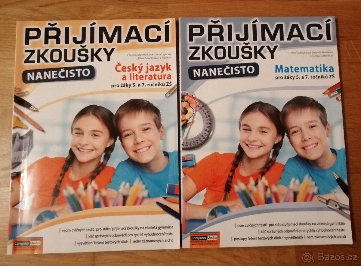 Přijímací zkoušky Matematika a Český jazyk pro 5-7 žaky