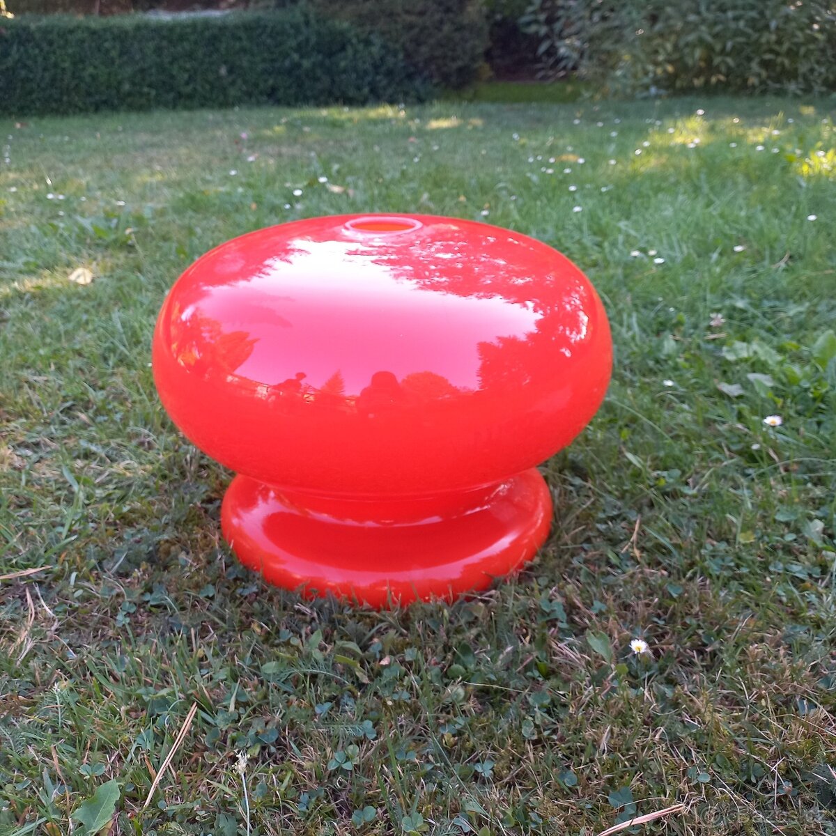 Retro stínidlo na lustr - opálové sklo Brusel