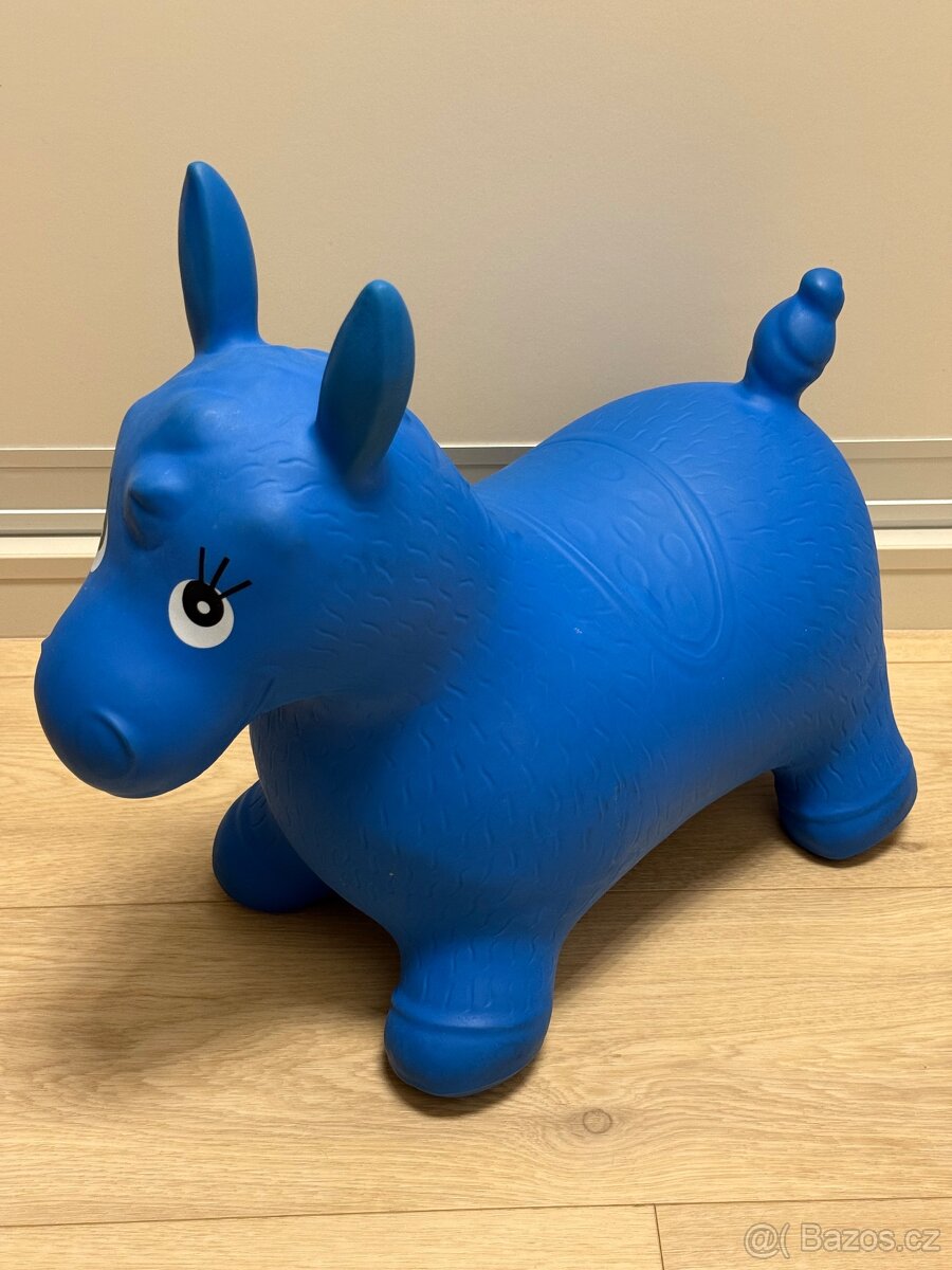 Hopsadlo - nafukovací skákací kůň modrý
