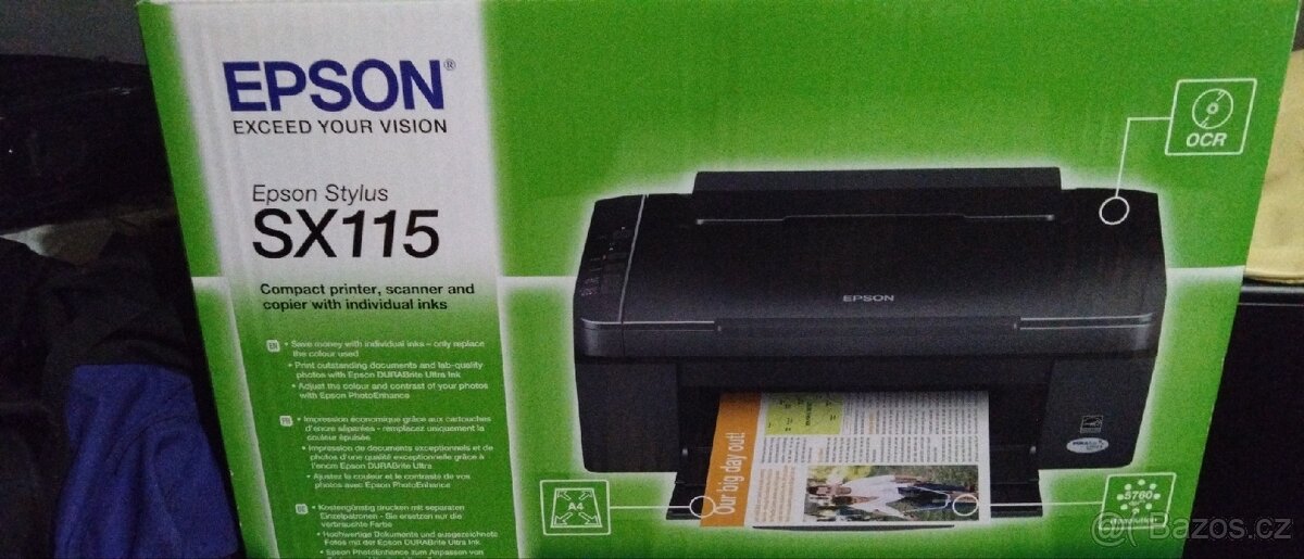 Multifunkční tiskárna vč.nerozbalených inkoustů EPSON SX115