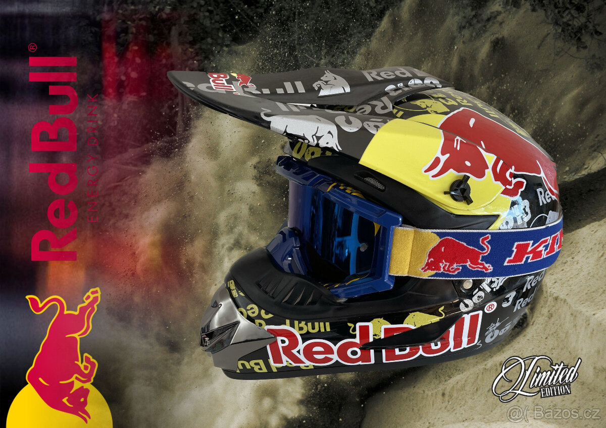 RED BULL HELMA + OKULIARE KINI + MIKINA + KARTA