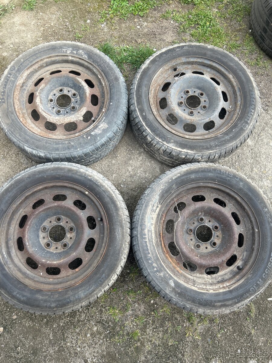 BMW plechy 5x120 r16 205/55/16 zimní