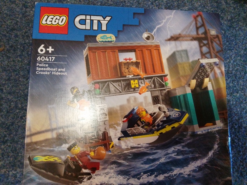 Lego city 60417 Policejní člun s kontejnerem