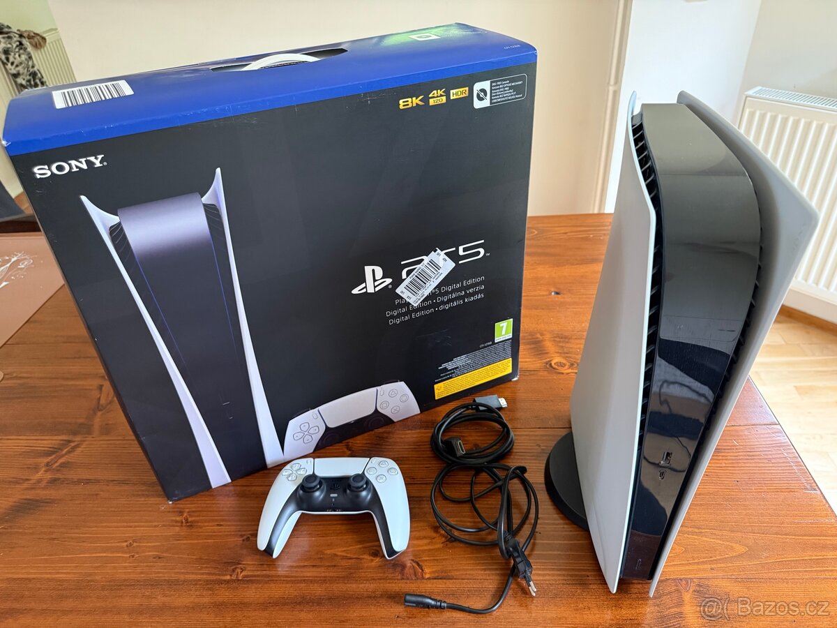 Prodám PS5 Digital Perfektní stav komplet balení