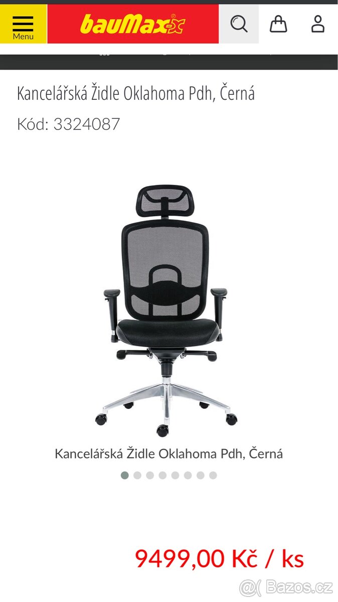 Židle nova pohodlná
