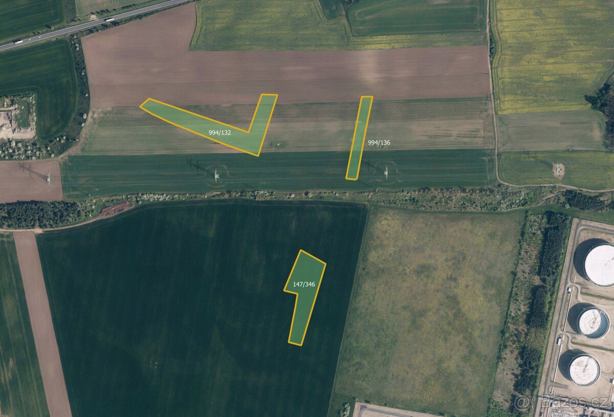 Zemědělská půda, prodej, Uhy, Kladno