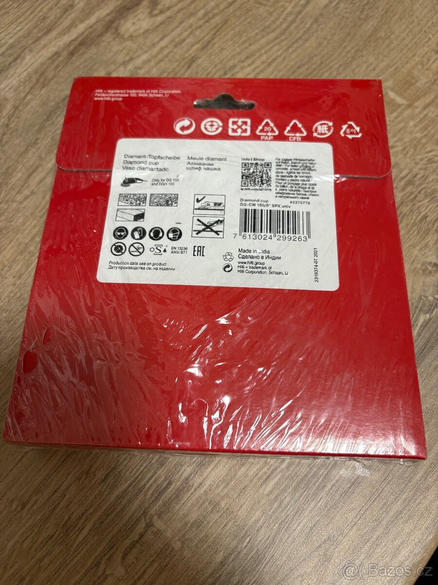 Prodám brusný diamantový kotouč HILTI DG-CW 150 SPX