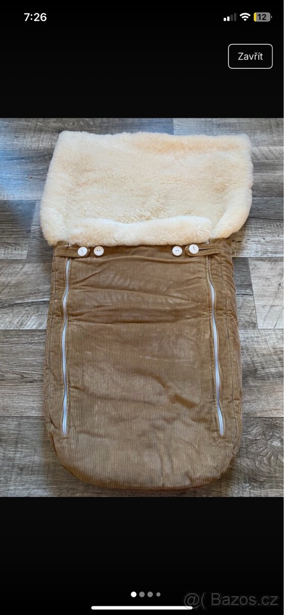 Zimní fusak z pravé kožešiny