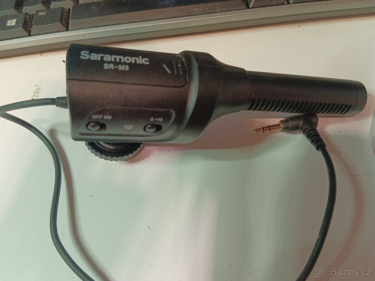 Mikrofon Saramonic SR-M3 se zesilovačem afiltrem