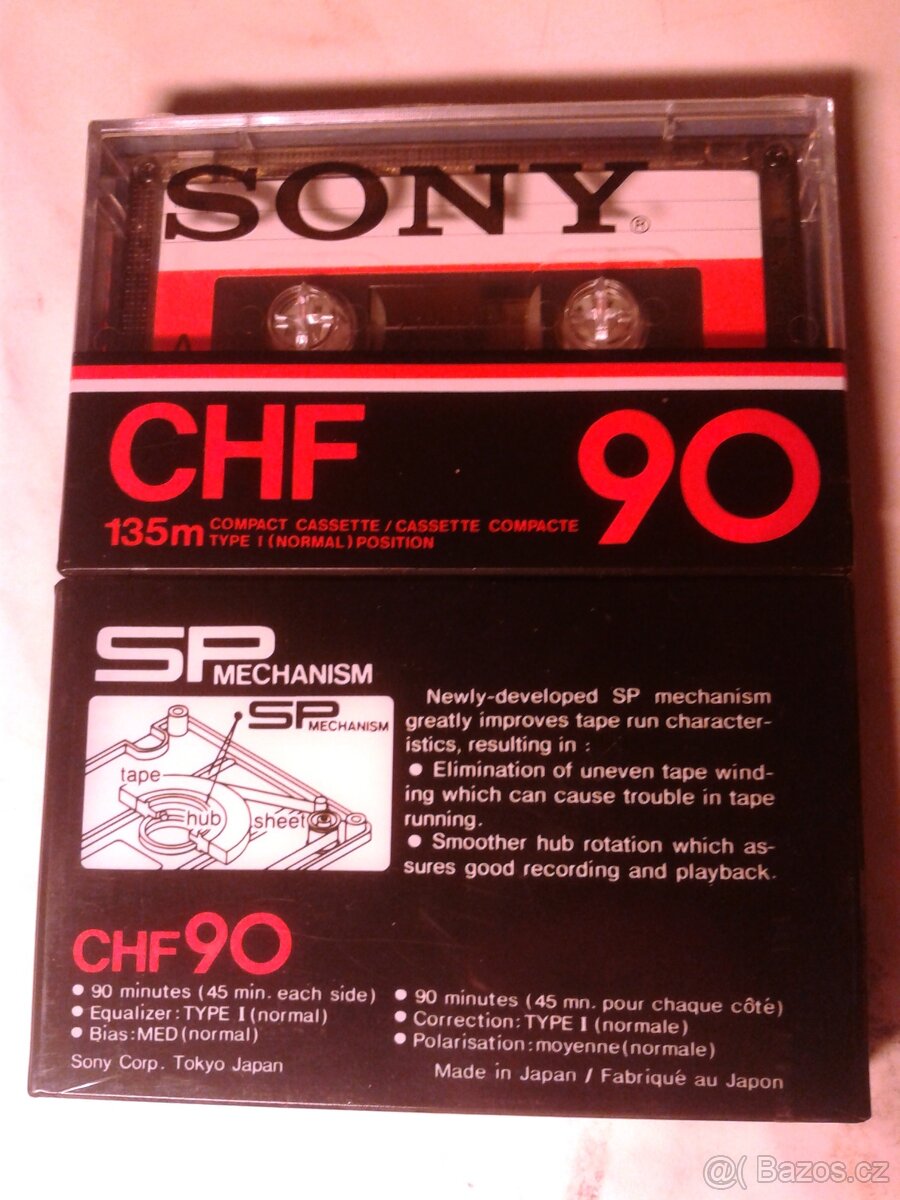 Audiokazety SONY CHF 90