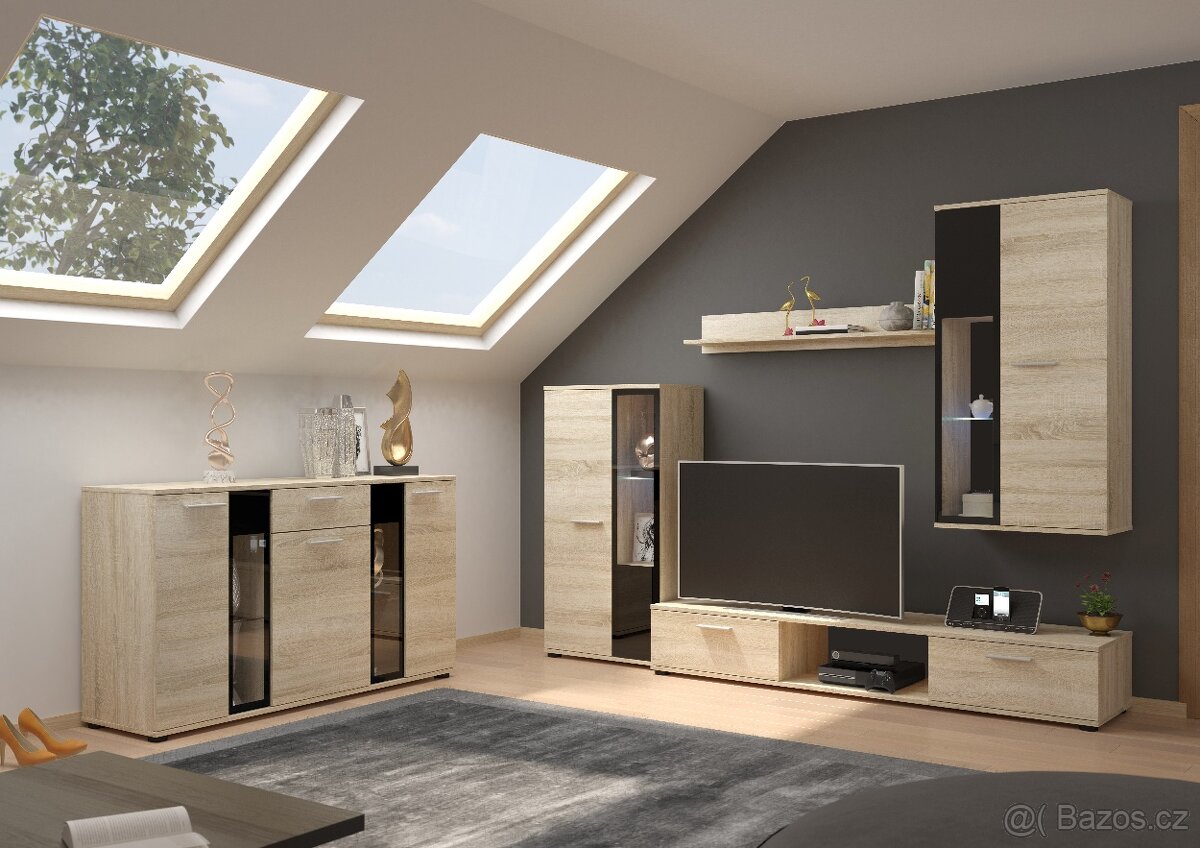 Obývací stěna s komodou