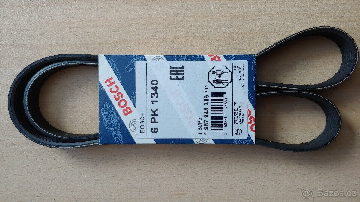 Řemen klínový drážkový 6PK 1340 Bosch  1 987 948 316