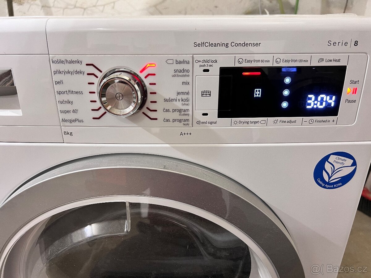 Ovládací panel sušičky prádla Bosch