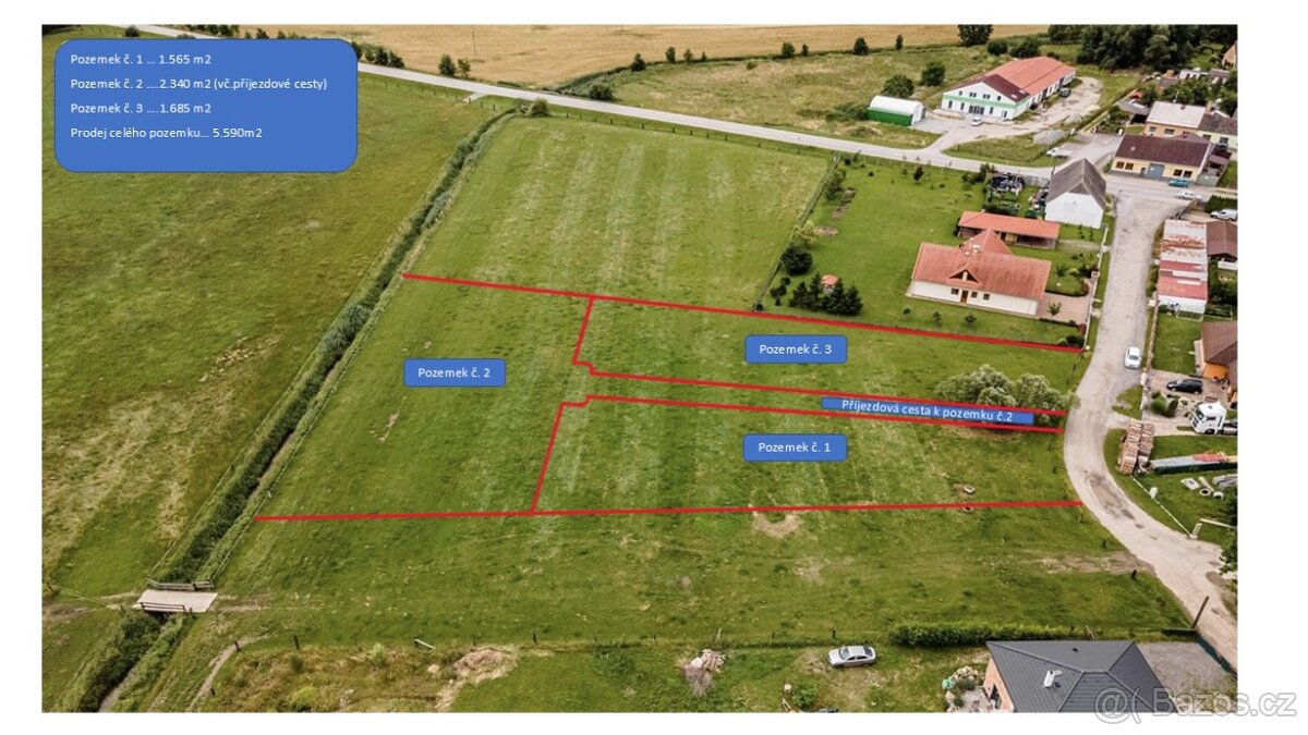 Stavební pozemky v Lomnici nad Lužnicí