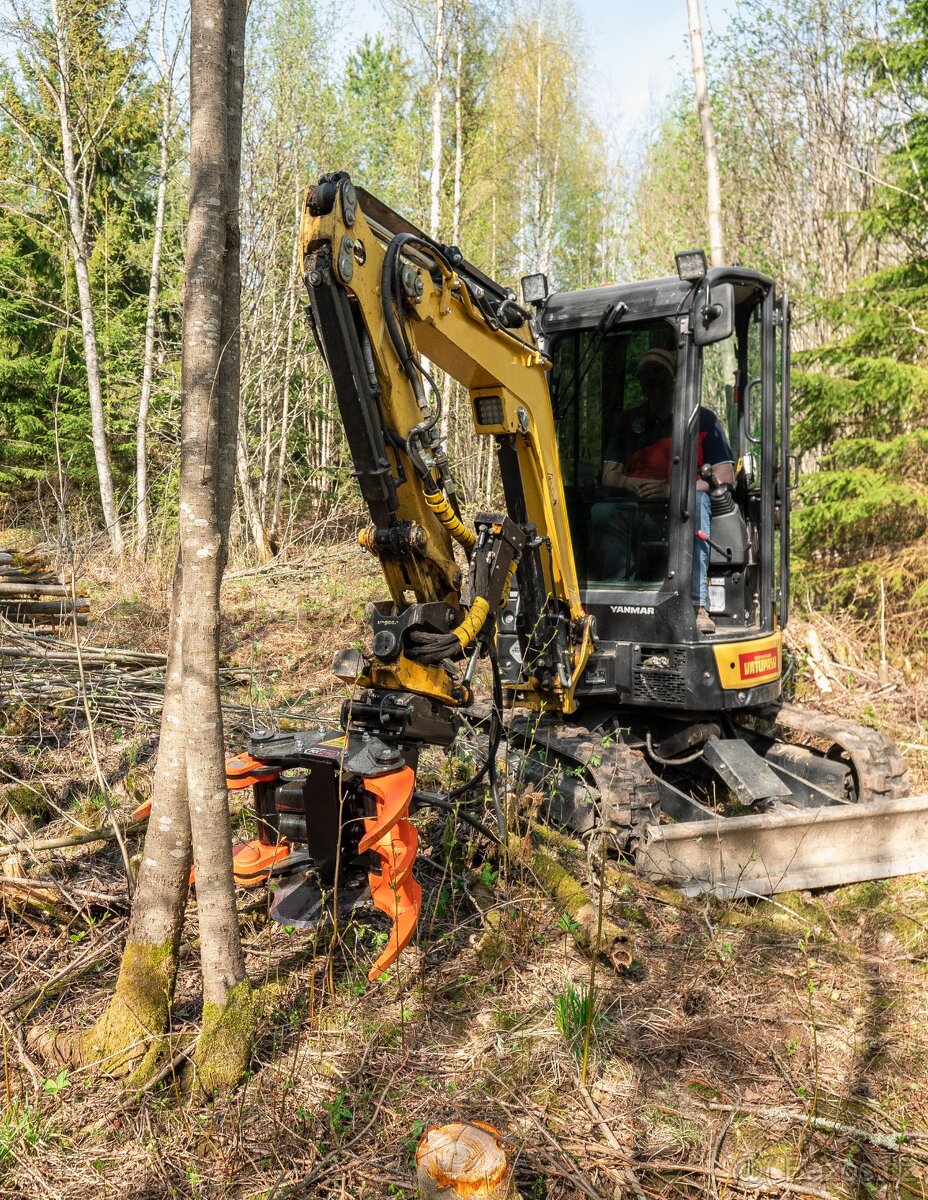 Hydraulické nůžky na stromy na bagry, kácecí hlavice