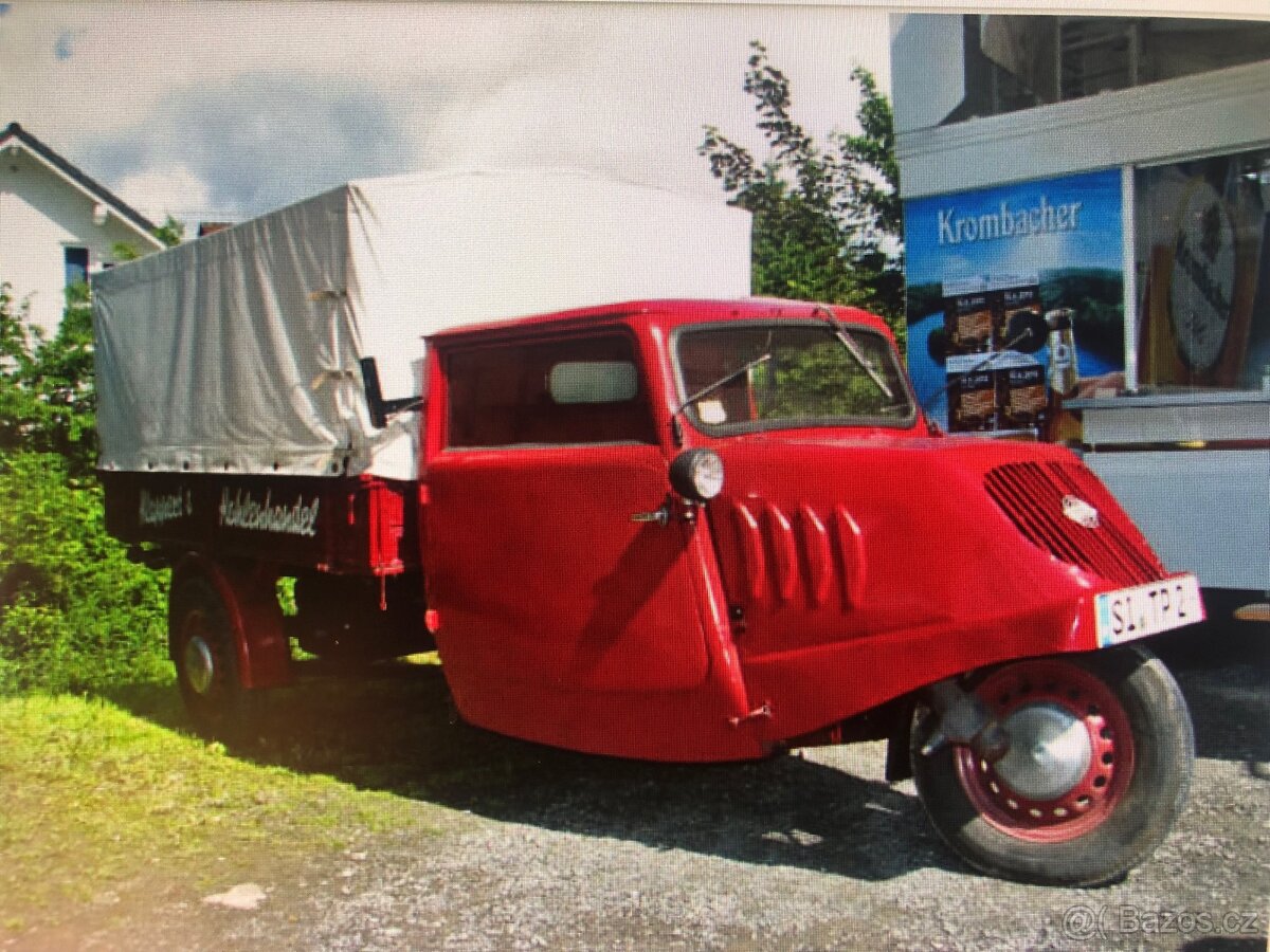 Motor včetně prevodovky z Tempo, Goliath.