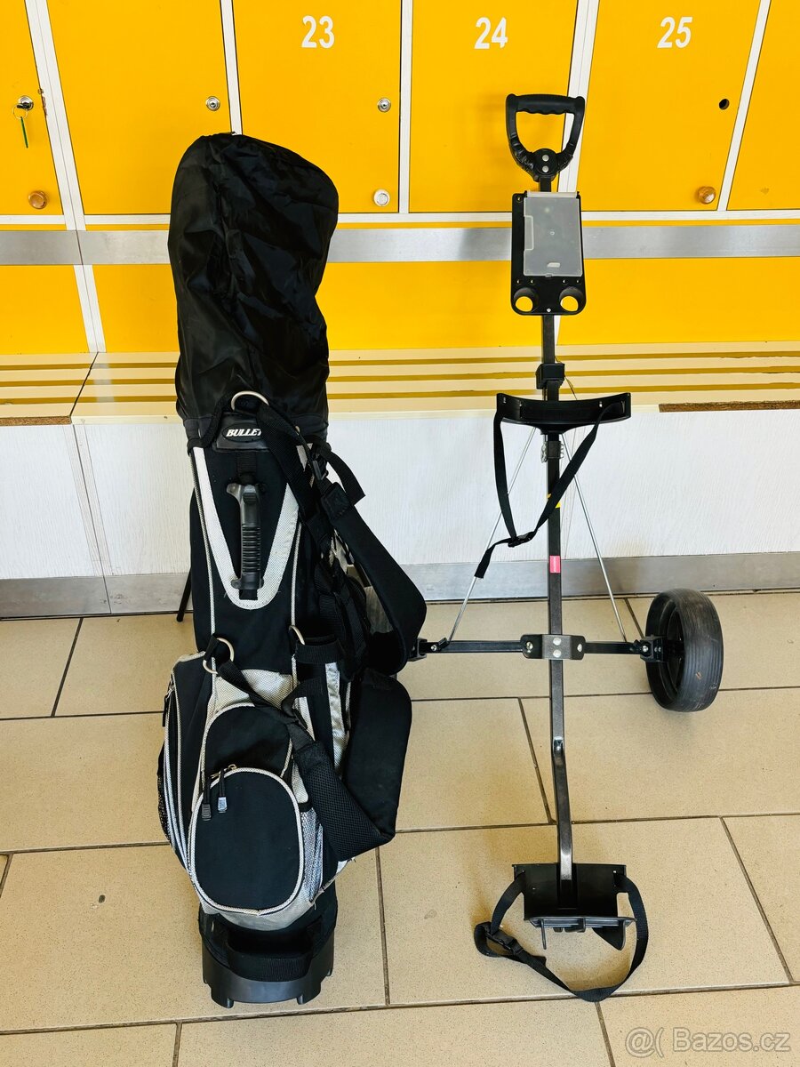 TOP stav - golfový set - golfové hole Bullet vč. vozíku