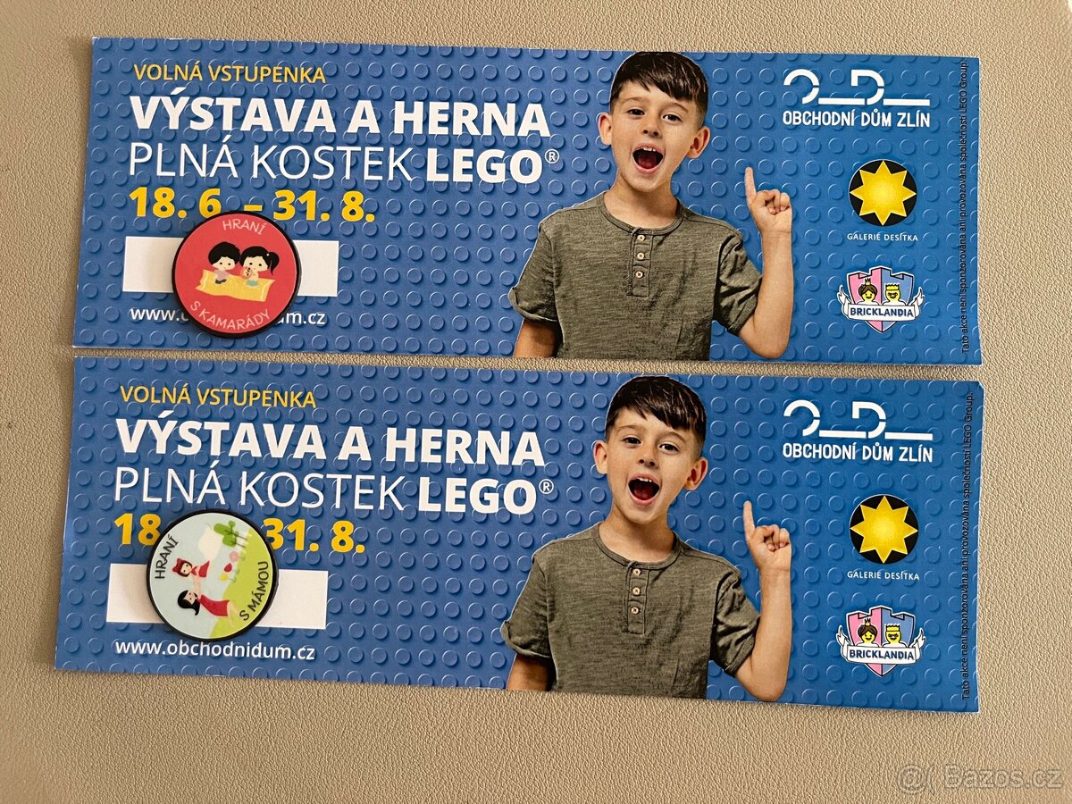 Dvě vstupenky na výstavu Lega