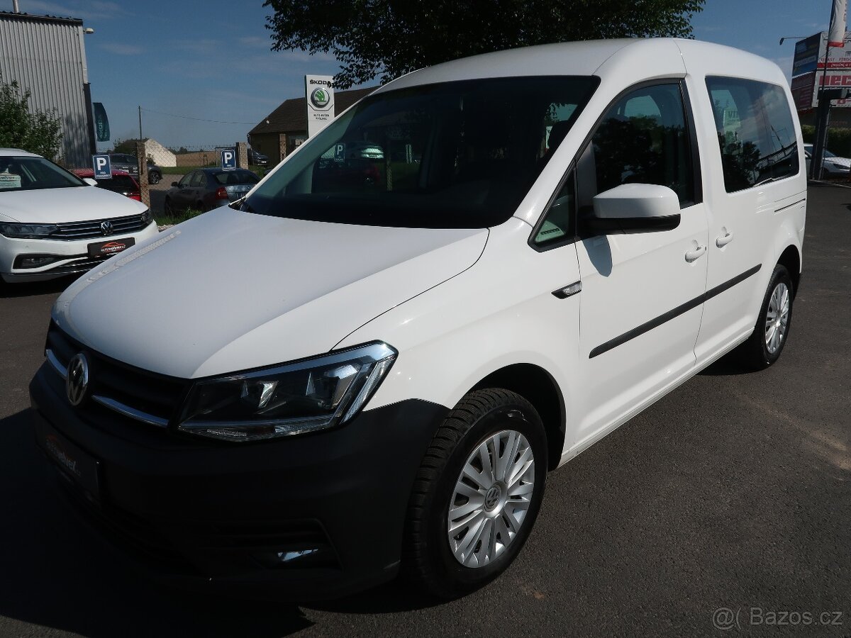 VW Caddy 2.0TDi,75kW,1majČR,tažné,DPH