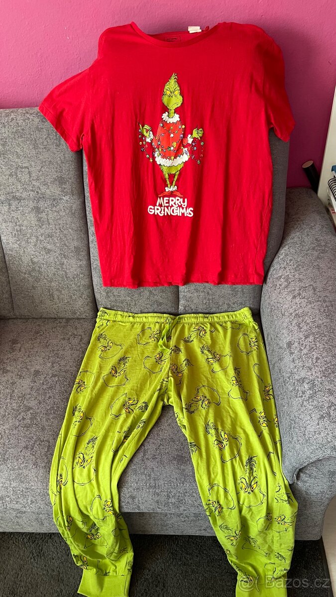 Pánské pyžamo Grinch XXL