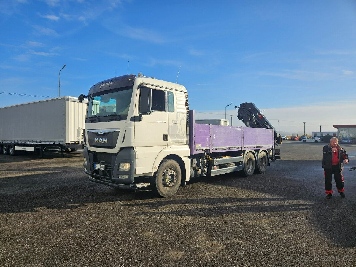 MAN TGX 26.440 6x4 valník s hydraul. rukou HIAB 288