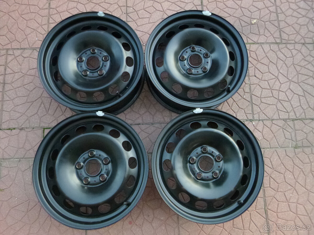 Plechové disky kola - originál Škoda VW 5x112 6,5Jx16 ET46