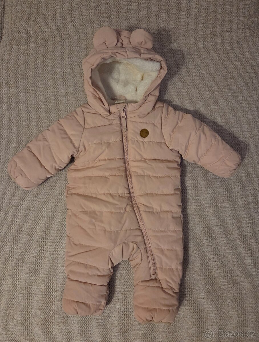 Zimní novorozenecká kombinéza
