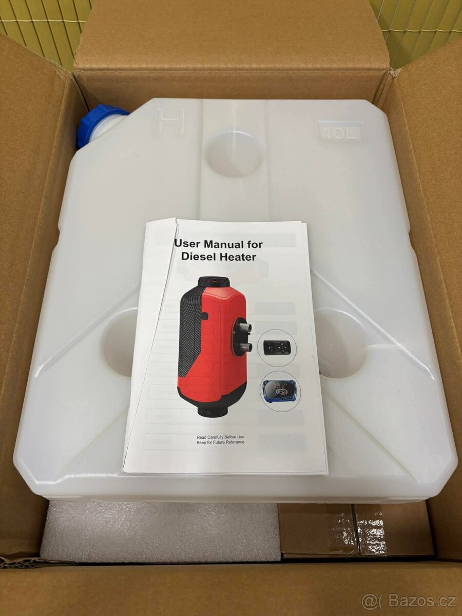 Dieselové topení BSE-D5 – 1–5 kW – 12/24V – kompletní sada