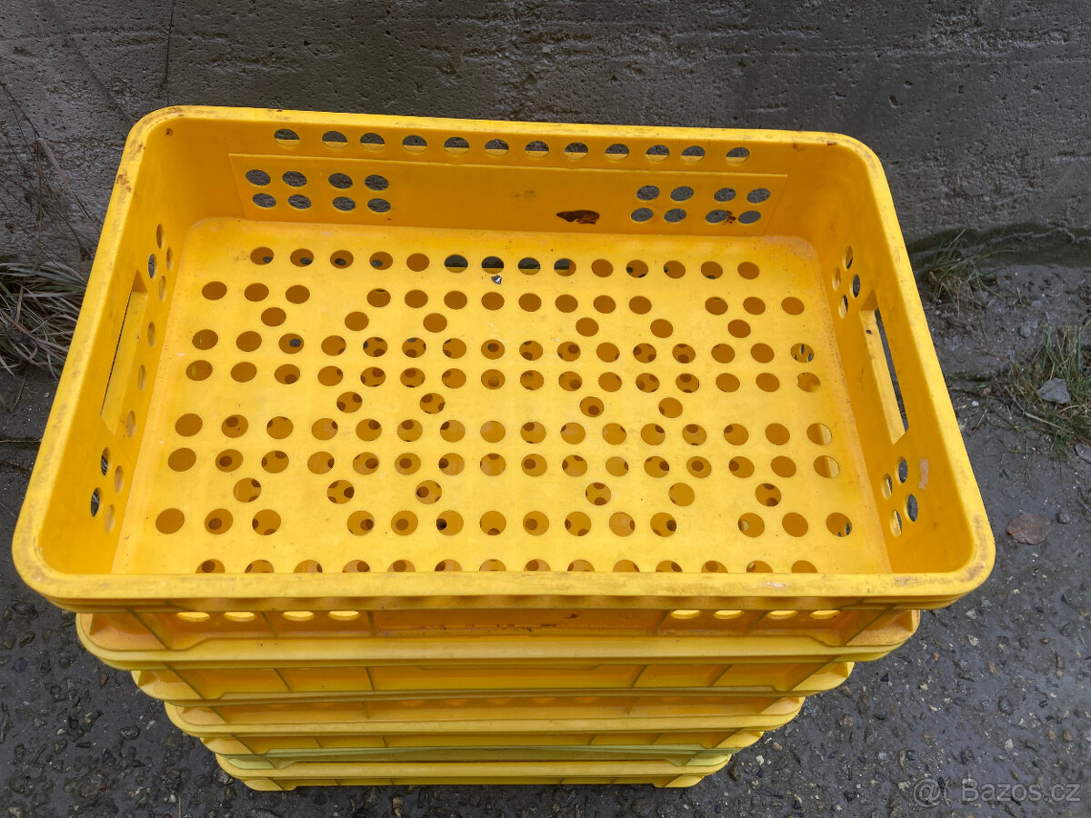 Přepravka plastová děrovaná pekařská nízká 80 kč